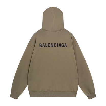 Balenciga logo hoodie BL238039 khaki