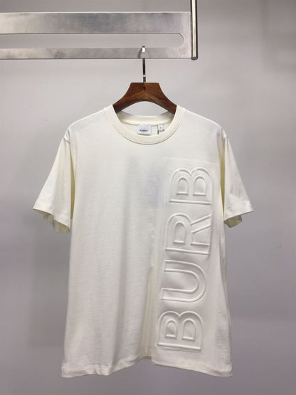 BURBERRY EMBOSSED LOGO COTTON OVERSIZED T-SHIRT – BRS024