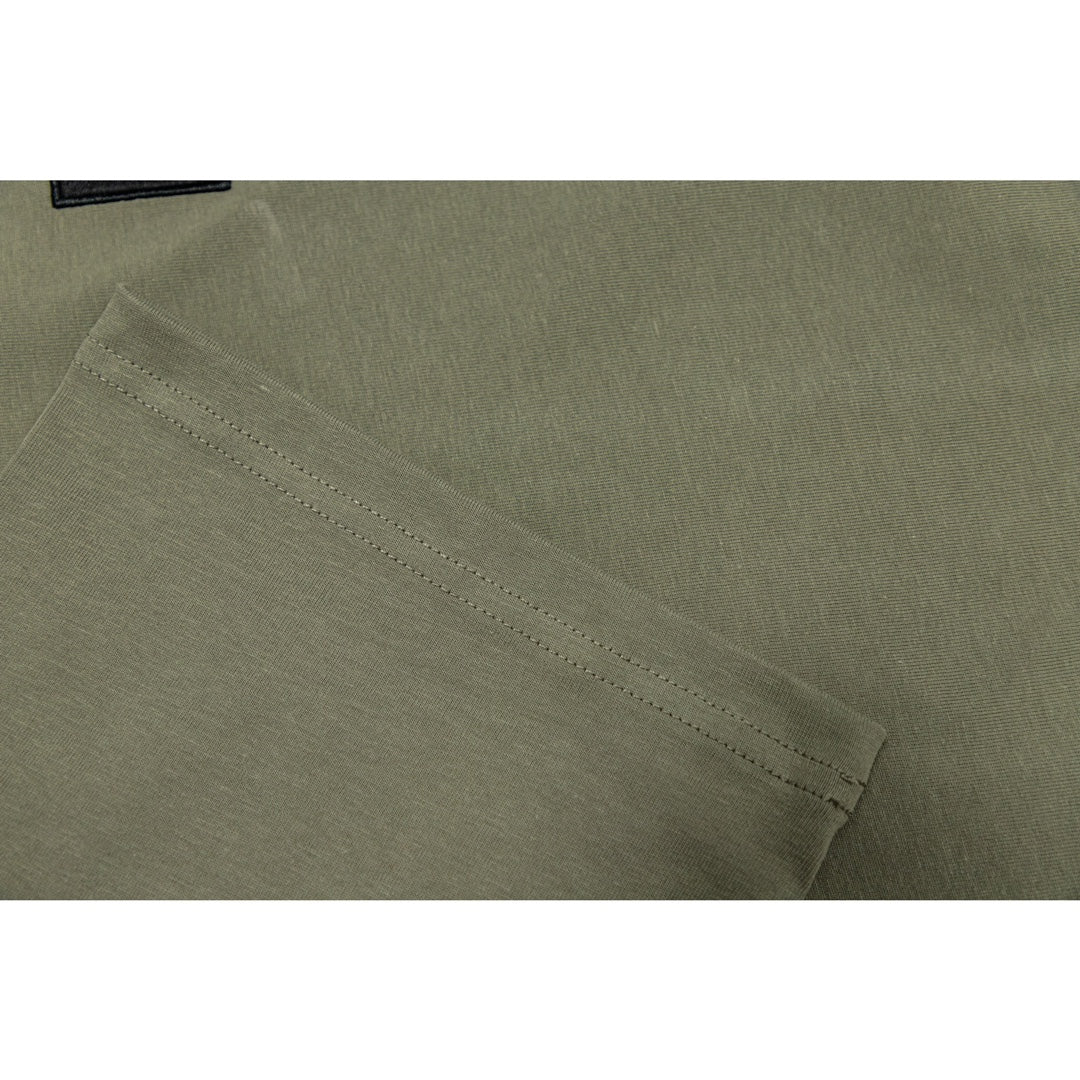 Stone Island Logo Tee In Army Green