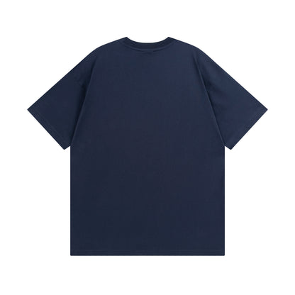 Balenciga jointly Adida logo tee deep blue