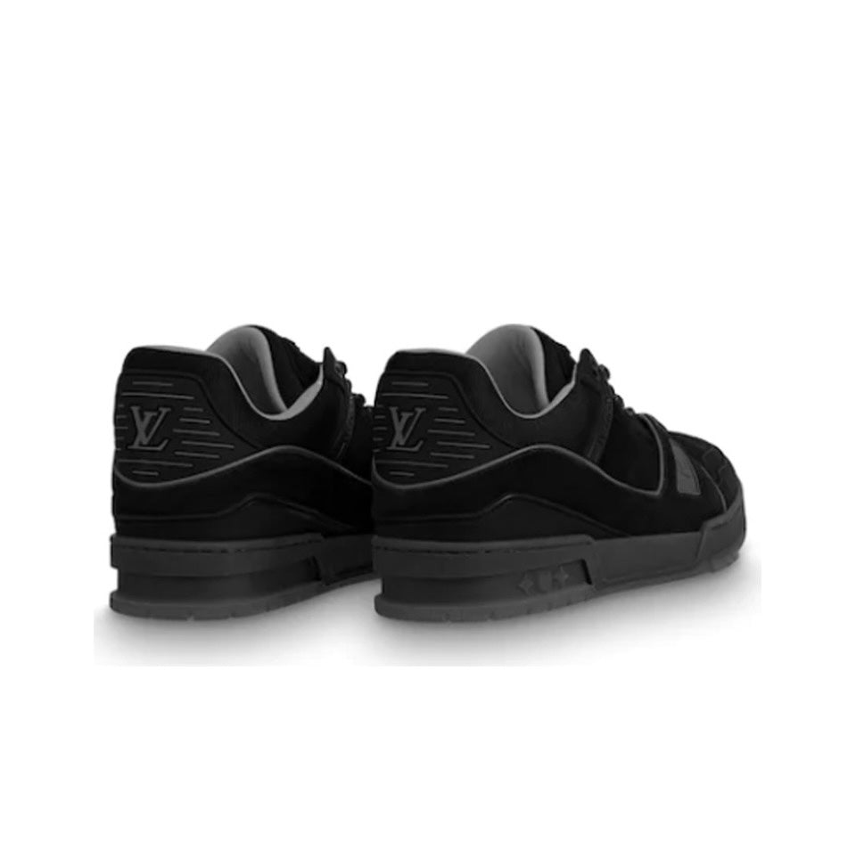 LOUIS VUITTON LV 408 TRAINERS IN SUEDE & GRAY FLANNEL   LSVT222