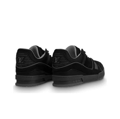 LOUIS VUITTON LV 408 TRAINERS IN SUEDE & GRAY FLANNEL   LSVT222