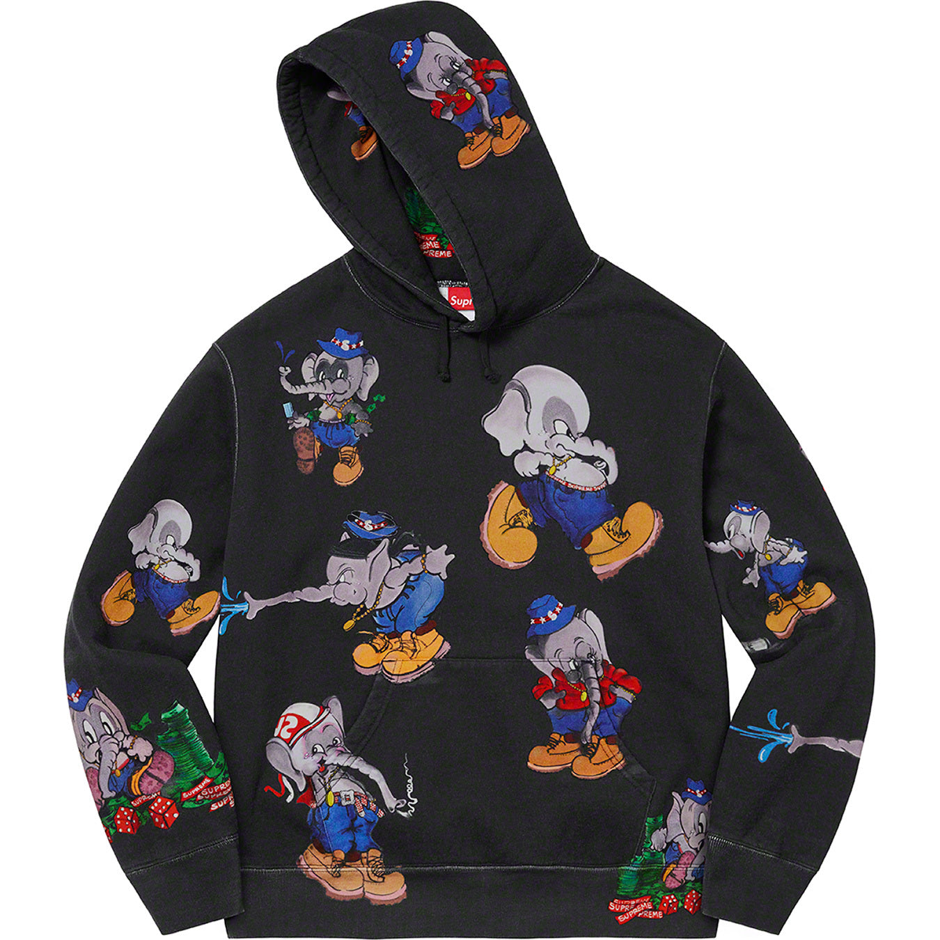 Supreme Elephant Hoodie Black