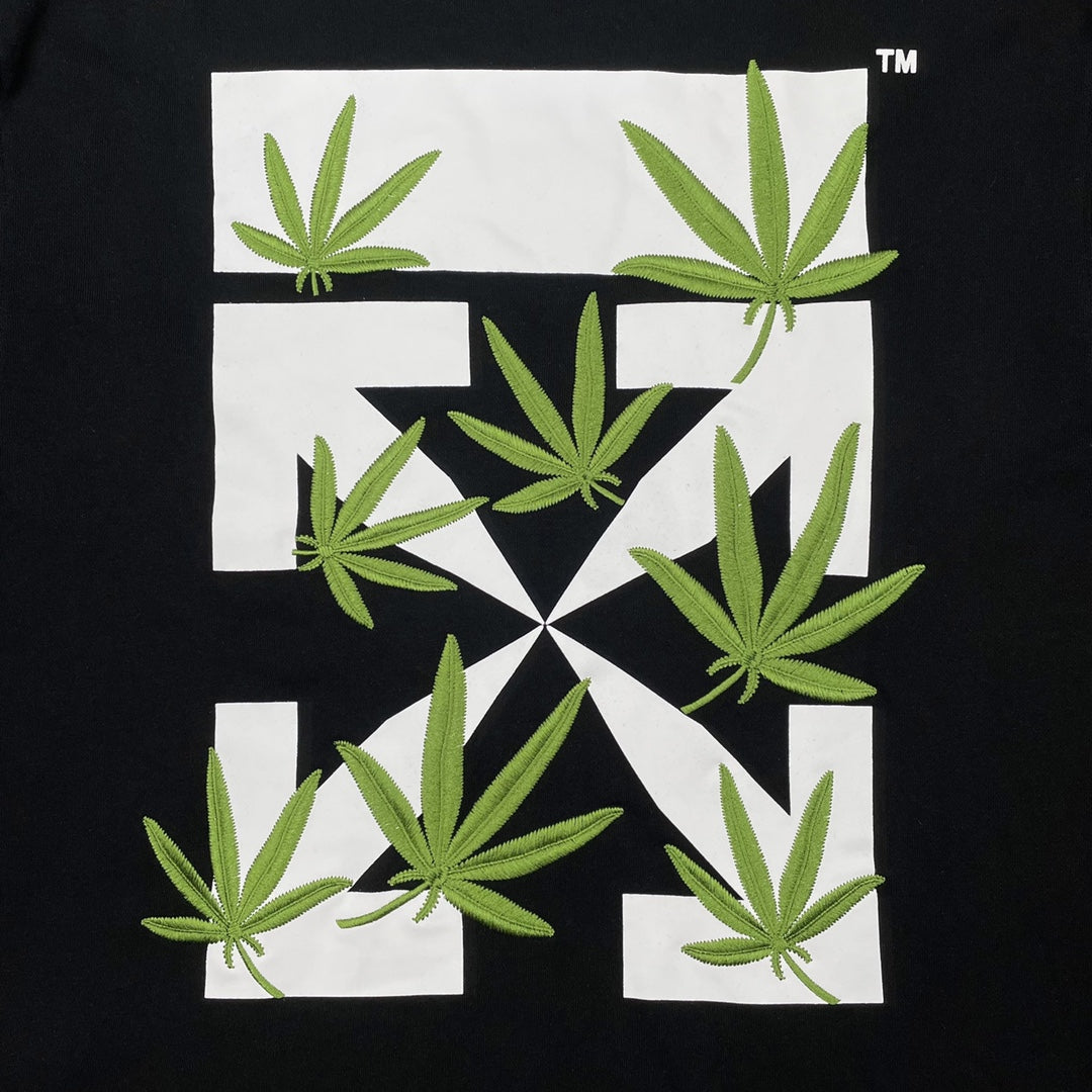 Off-White bamboo arrow print hoodie black