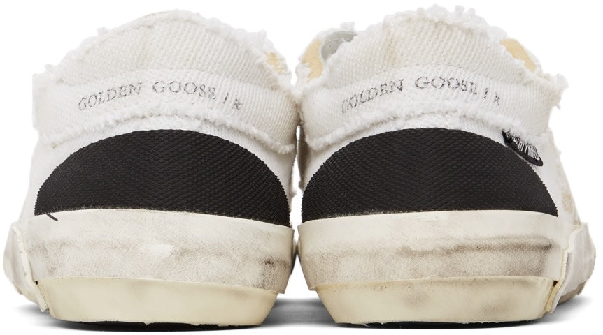 GOLDEN GOOSE حذاء سنيكرز سوبر ستار بنستار أبيض