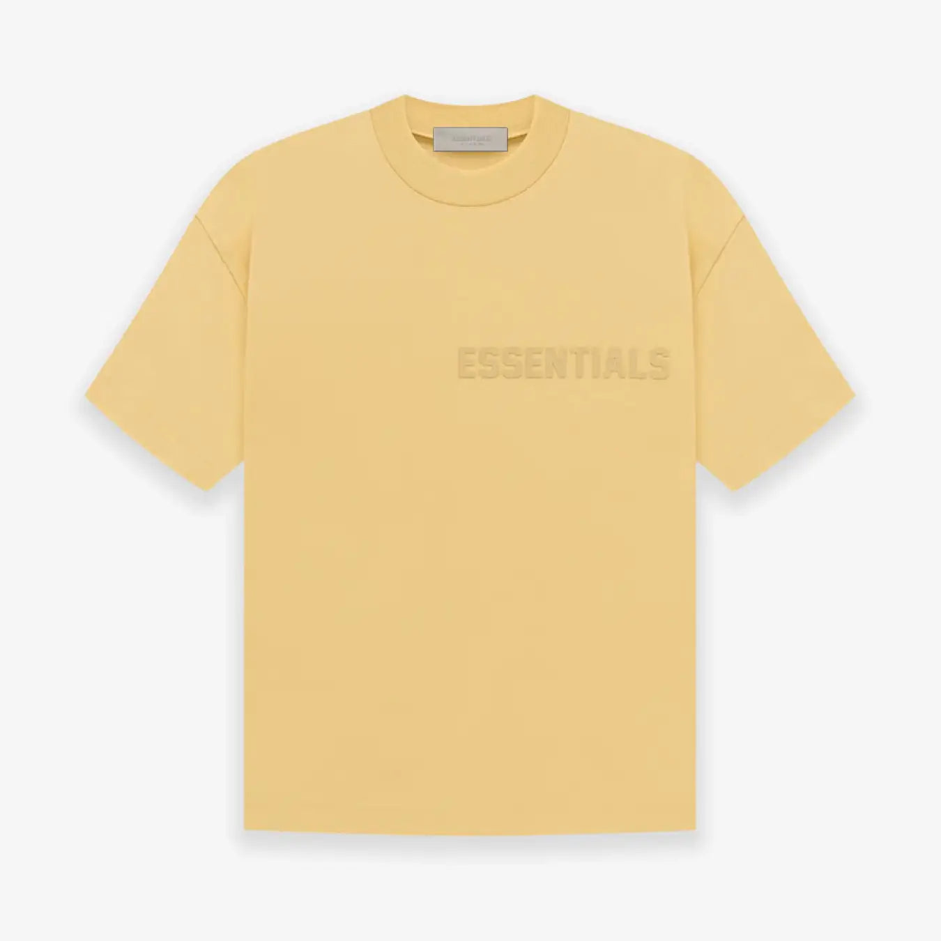 FOG FEAR OF GOD 23 ESSENTIALS double line single row printed T-shirt Goose yellow