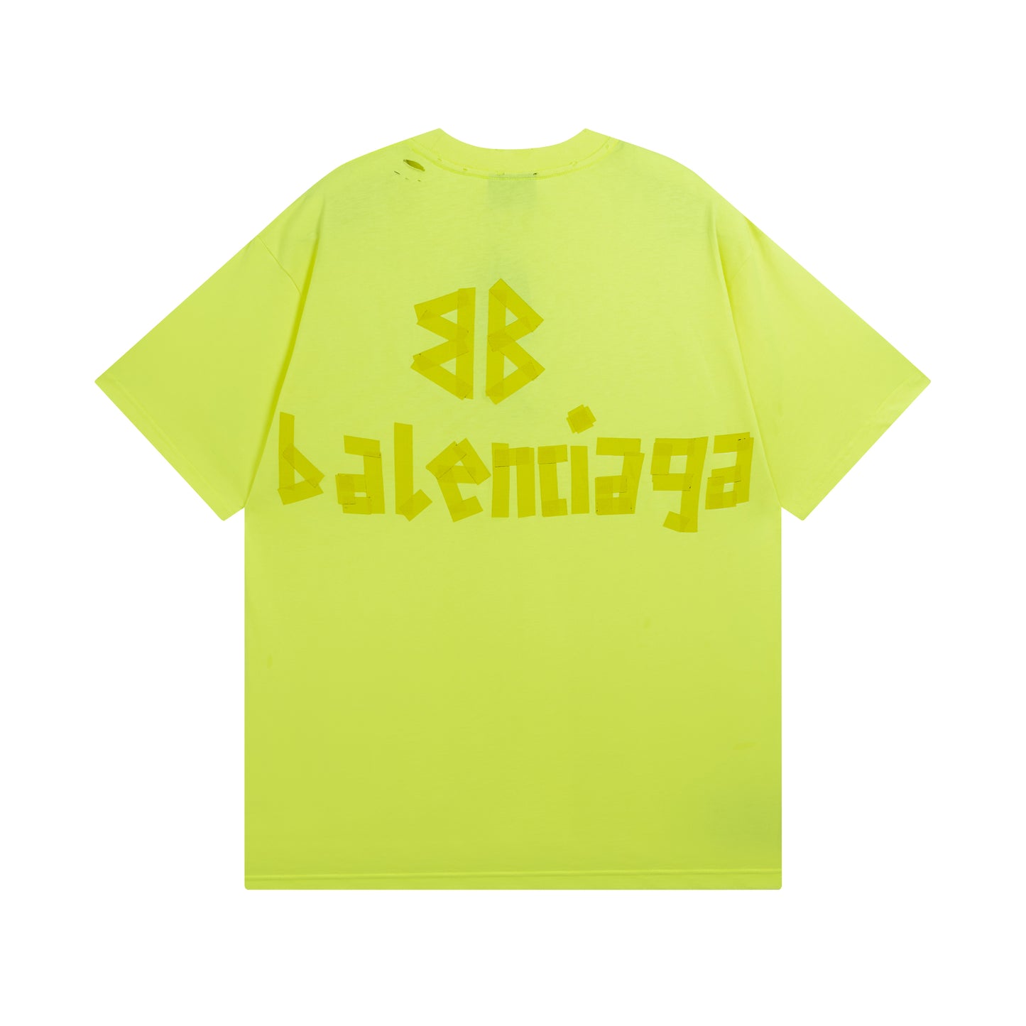 Balenciga logo tee BL223089 chartreuse