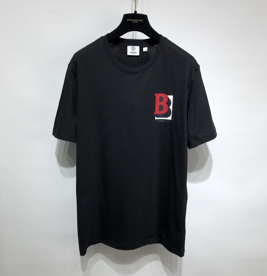 BURBERRY LETTER GRAPHIC COTTON OVERSIZED T-SHIRT – BRS018