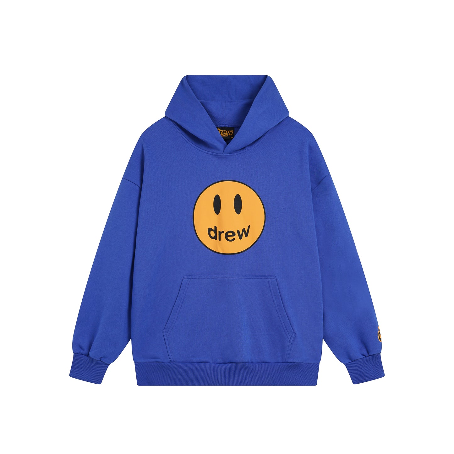 Drew House Smiley Face Series Mascot Navy Smiley Face Hooded Fleece Sweatshirt Winter Unisex Navy Blue