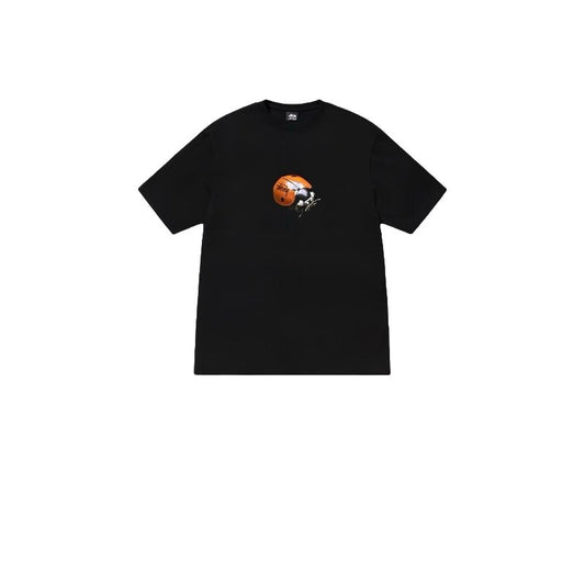 STUSSY LADYBUG PRINT TEE BLACK