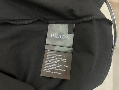 PRADA COTTON T-SHIRT BLACK – PT006