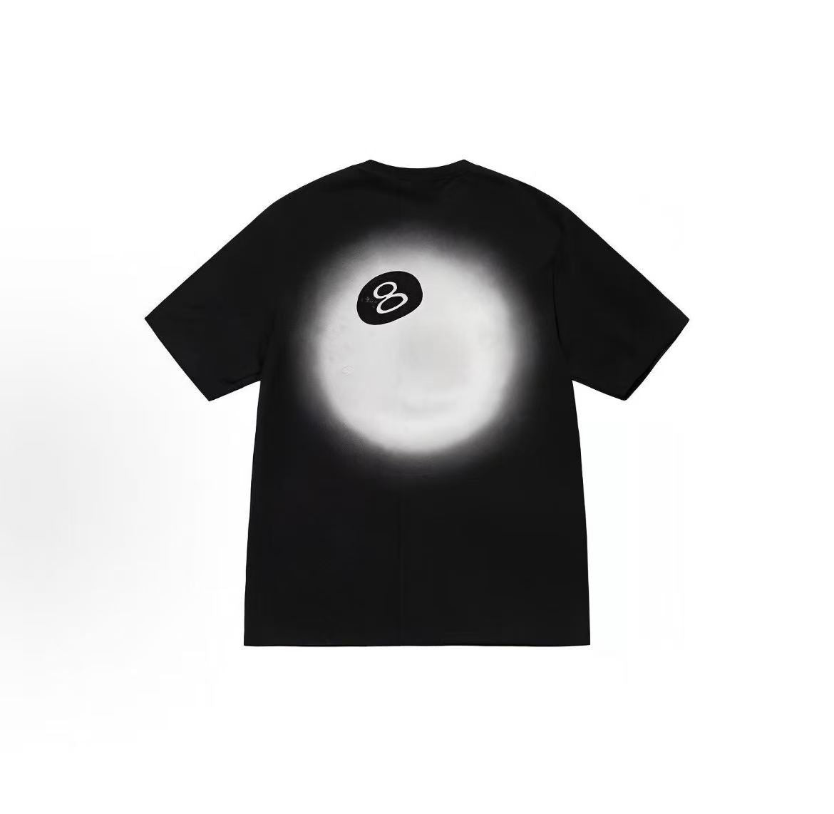 Stussy FW22 8-ball collection - Glowing 8-ball print crew-neck pullover short-sleeved T-shirt for men