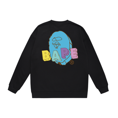 A Bathing Ape 3D Letters Print Hoodie Black