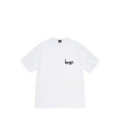 STUSSY HANDSTAND LOGO TEE WHITE