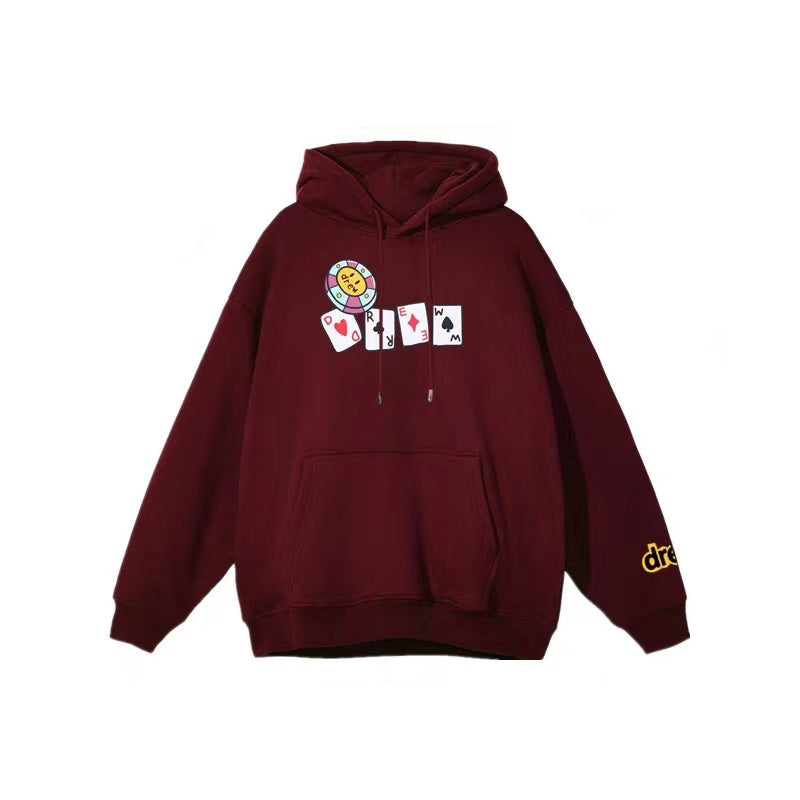 DREW HOUSE CHIPS COTTON FLEECE HOODIE