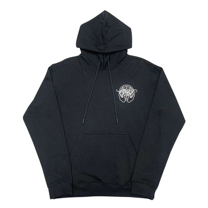 Off-White black palm print hooded sweater