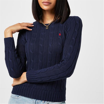 Ralph Lauren Julianna Crewneck Sweater Hunter Navy