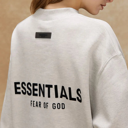 FOG FEAR OF GOD 22 double row flocking round neck sweatshirt ESSENTIALS casual top