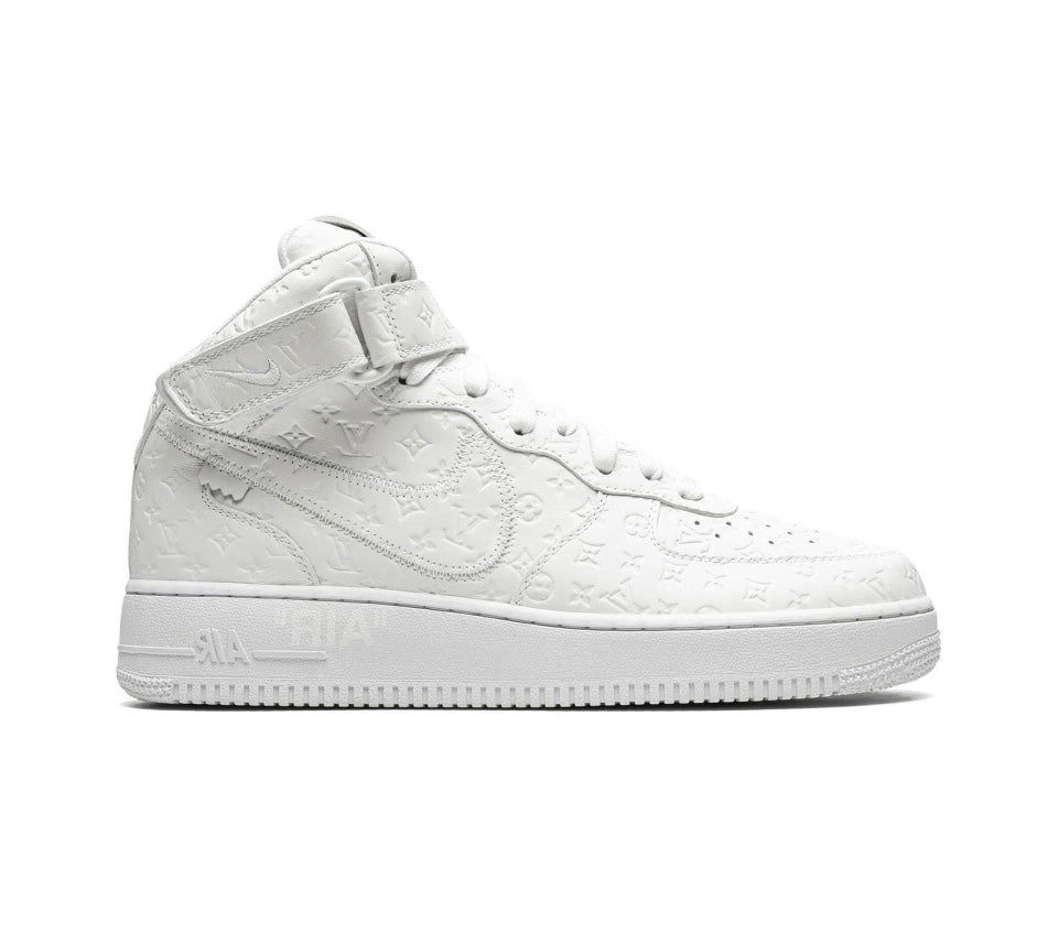 Louis Vuitton Nike Air Force 1 Mid  By Virgil Abloh White