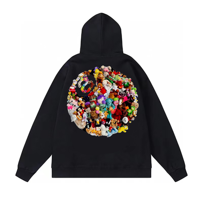 STUSSY 8 BALL HOODIE BLACK