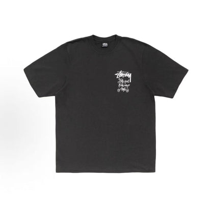 Stussy SS26 American street retro cursive logo printed short-sleeved T-shirt (men's and women's versions are the same)