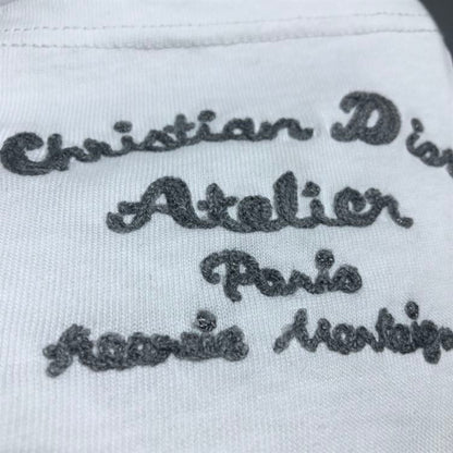 ‘CHRISTIAN DIOR ATELIER’ T-SHIRT RELAXED FIT WHITE COTTON JERSEY – DOT023