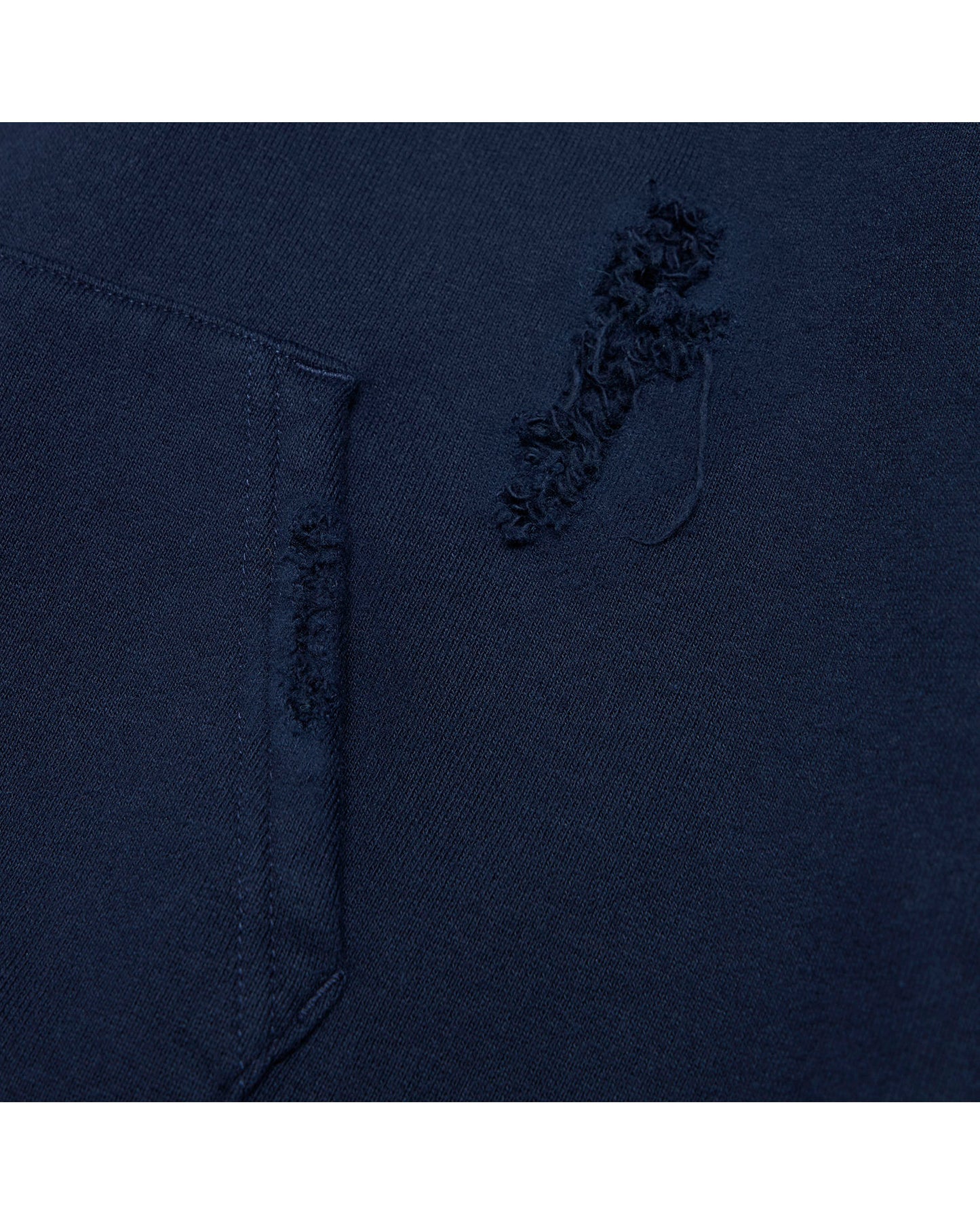 A Bathing Ape Distressed logo hoodie In Navy Blue