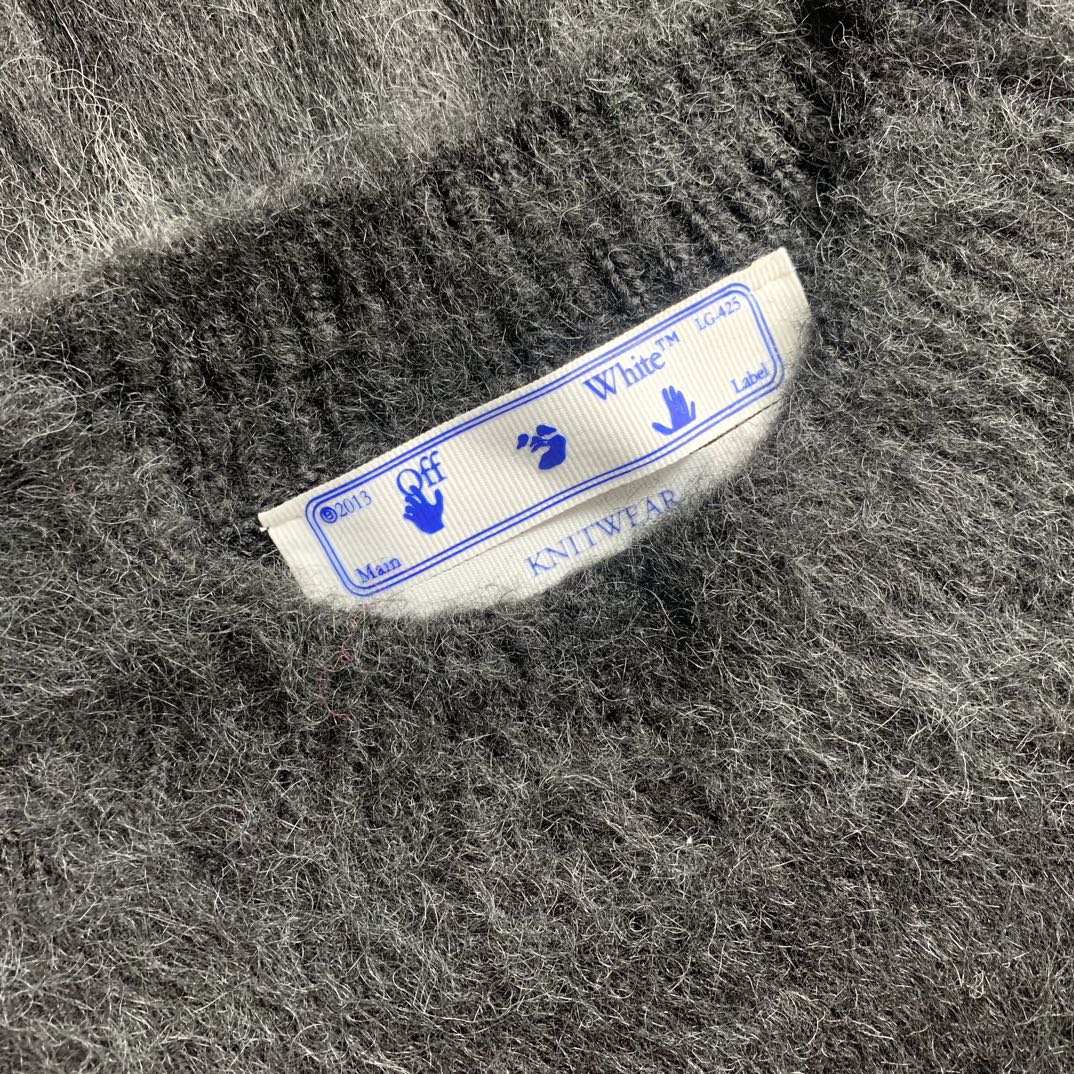 Off-White gradient arrow mohair hoodie
