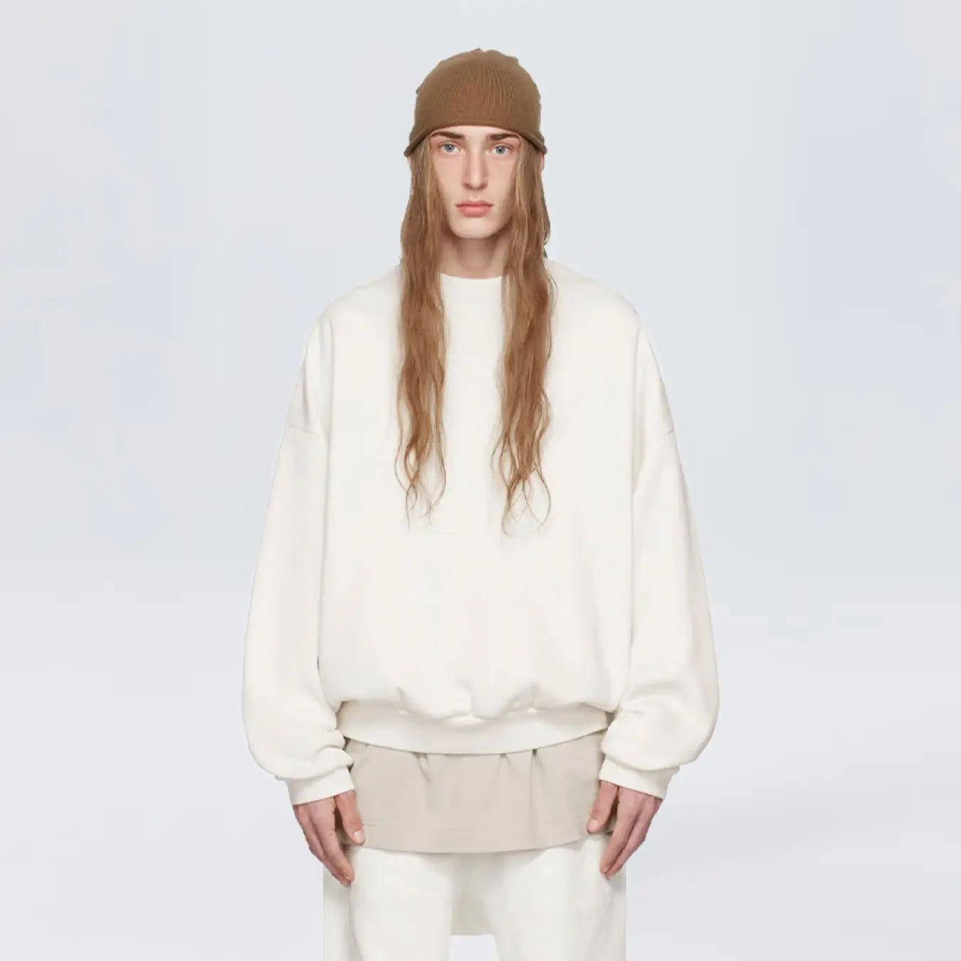 FOG FEAR OF GOD 23 Cloud Series Round Neck Sweater ESSENTIALS Casual Simple Top