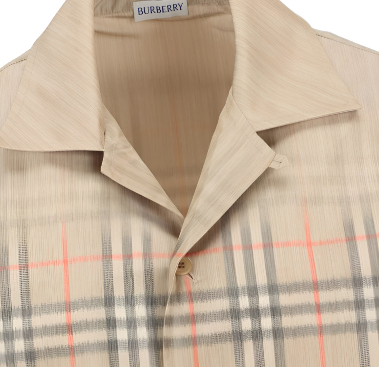 Burberry SS26 Men's Short-Sleeve Check Single-Breasted Shirt