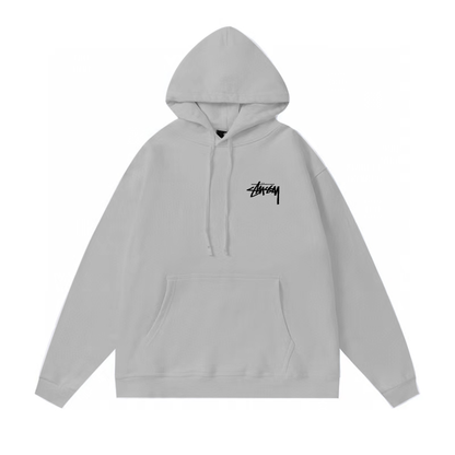 STUSSY EYE PRINT HOODIE GREY