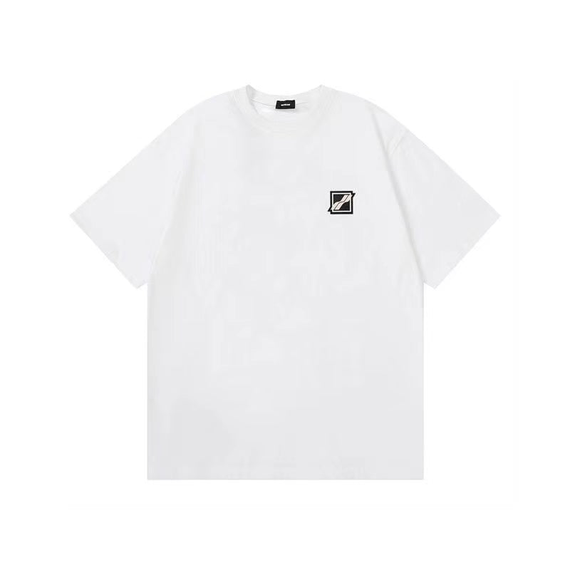 WE11DONE Track Gradient Letters Logo Tee White