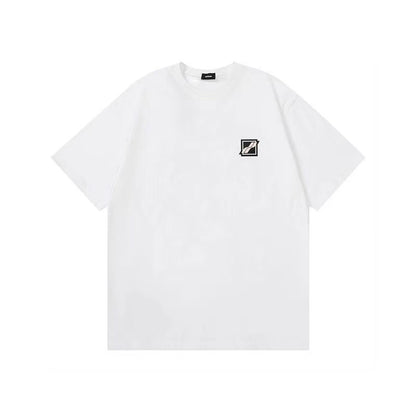 WE11DONE Track Gradient Letters Logo Tee White