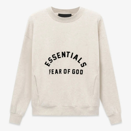 FOG FEAR OF GOD 23 double line semi-arc round neck sweatshirt ESSENTIALS casual top