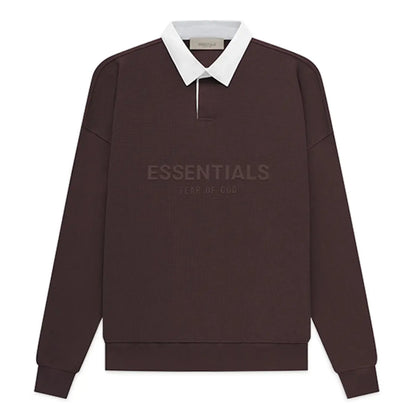 FOG FEAR OF GOD 23 double thread waffle POLO collar sweatshirt ESSENTIALS casual top