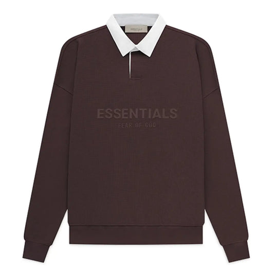 FOG FEAR OF GOD 23 double thread waffle POLO collar sweatshirt ESSENTIALS casual top