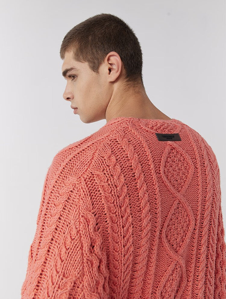 FOG FEAR OF GOD ESSENTIALS 22 Double-stitched vintage twist crew neck sweater