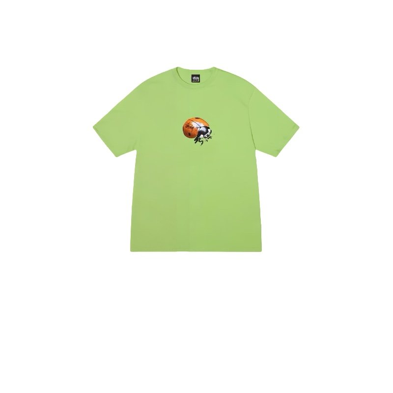 STUSSY LADYBUG PRINT TEE GREEN