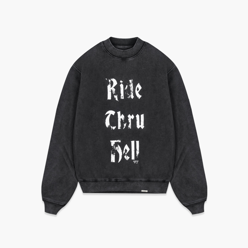 REPRESENT LETTER PRINT HOODIE BLACK