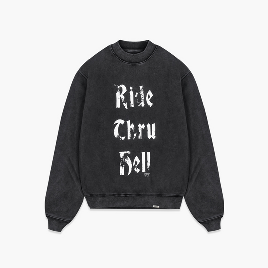 REPRESENT LETTER PRINT HOODIE BLACK