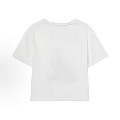 GUCCI T-shirt, Autumn/Winter 2025 Collection for Children, Round-neck Printed Cotton Short Sleeve, Children's Style