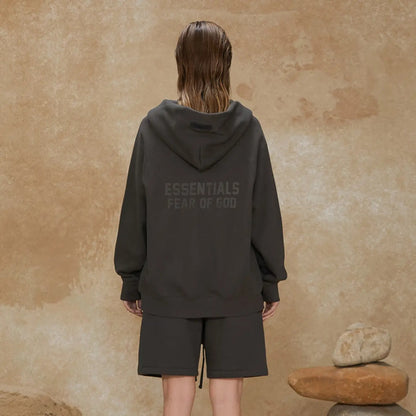 FOG FEAR OF GOD 22 double-line cardigan jacket ESSENTIALS casual loose hooded sweatshirt