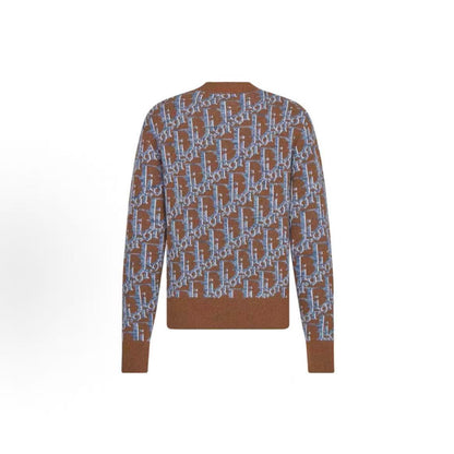 DIOR (Dior) Letter Embroidery Round-neck Pullover Long-sleeved Sweater for Men