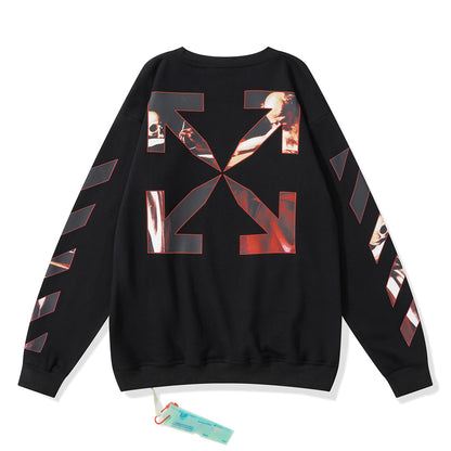 Off-White arrow logo hoodie black