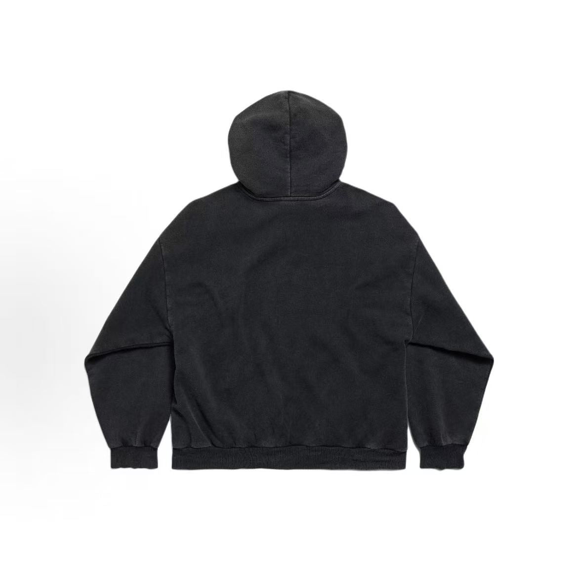 Balenciaga x PUMA / Puma FW25 Fade Washed Hooded Crocodile-Style Padded Long-Sleeved Jacket Regular Fit Men's Style