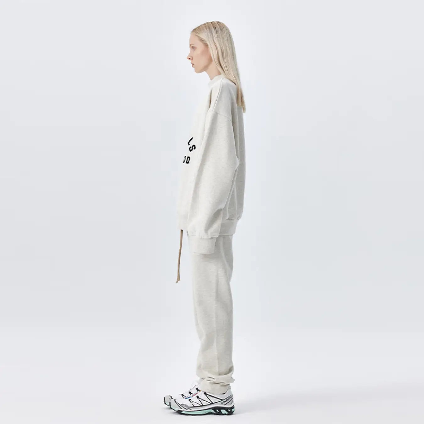 FOG FEAR OF GOD 23 double line semi-arc round neck sweatshirt ESSENTIALS casual top