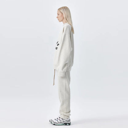 FOG FEAR OF GOD 23 double line semi-arc round neck sweatshirt ESSENTIALS casual top