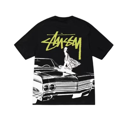 STUSSY BEAT THE MADNESS TEE BLACK