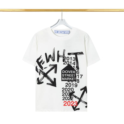 OFF-WHITE Street Graffiti Print Shirt White