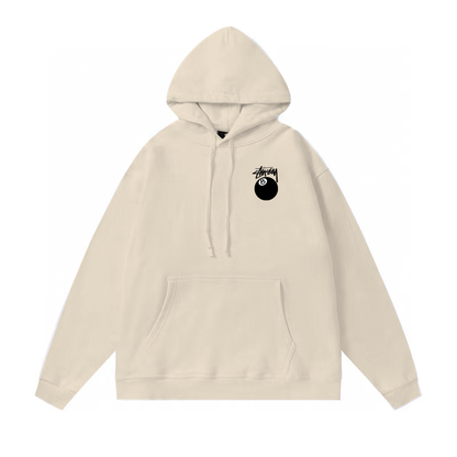 STUSSY BALL 8 HOODIE CREAM